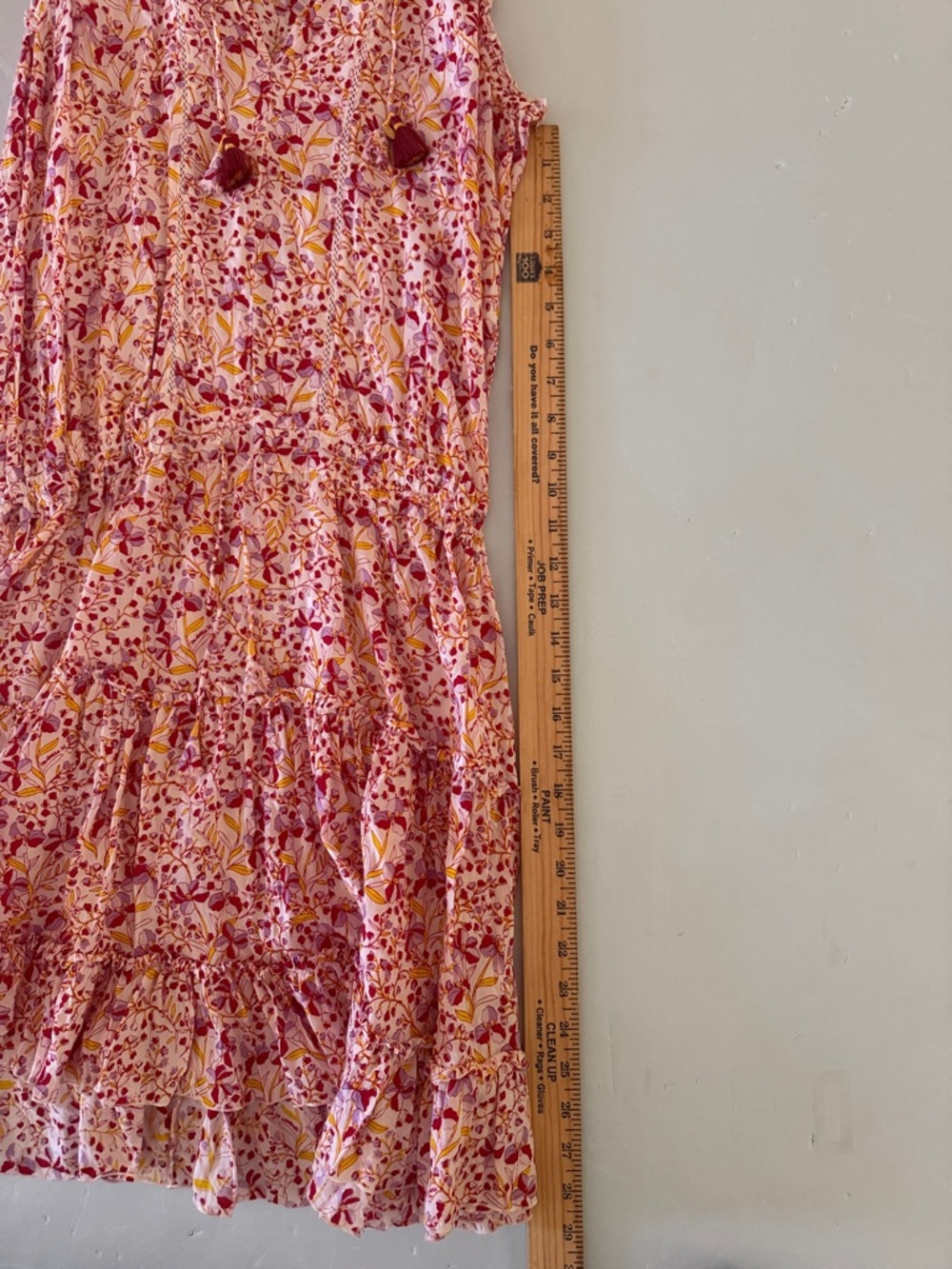 POUPETTE ST BARTH Dress Sz L Mini V Clara Dress Floral Purple Mini Jonquille - Picture 8 of 15
